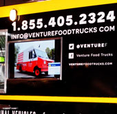 digital menu on food trucks